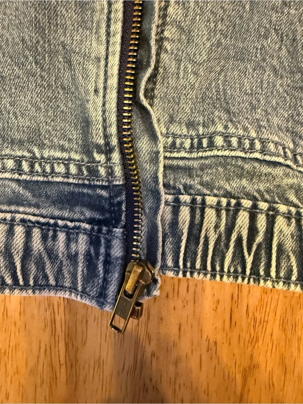 Cat & Jack Denim Jacket with Light Gray Hood